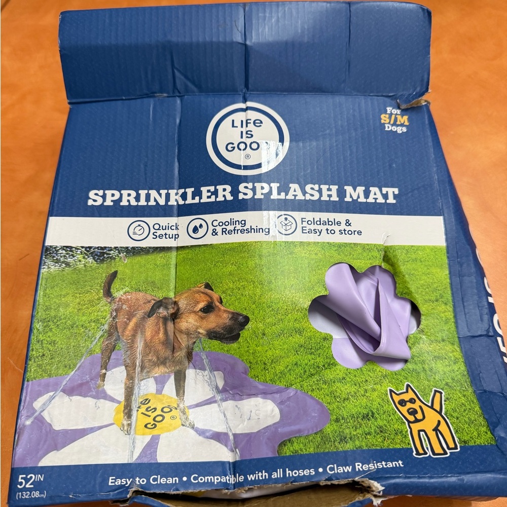 Life Is Good Purple Splash Mat For Dogs